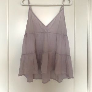 Lavender flowy tank